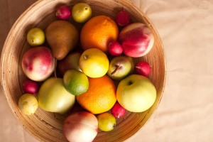 mixed bowl of fruit